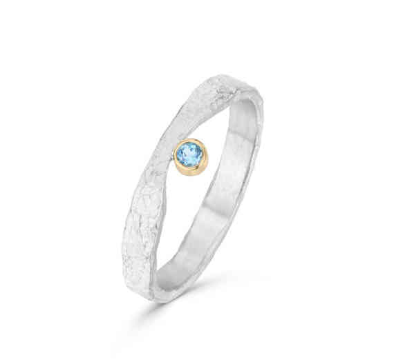 Gemstone Rise Ring Aquamarine