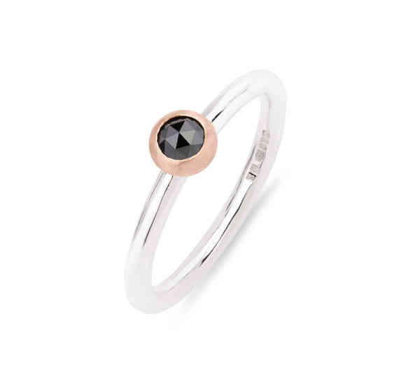 Rose Black Ring