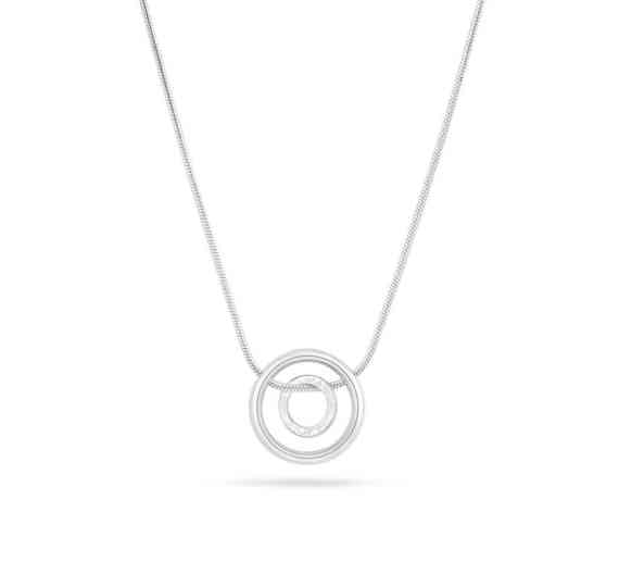 Silver Double Circle Pendant