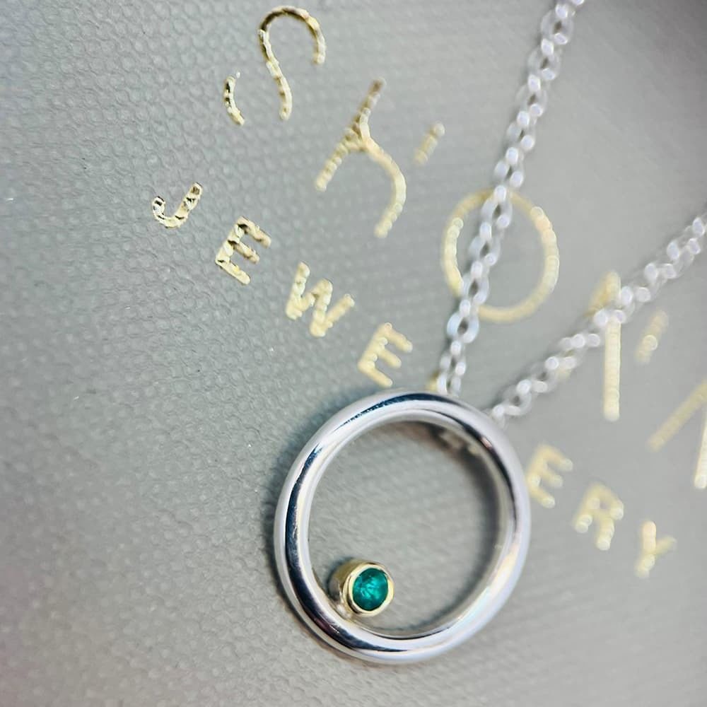 Emerald Circle Necklace