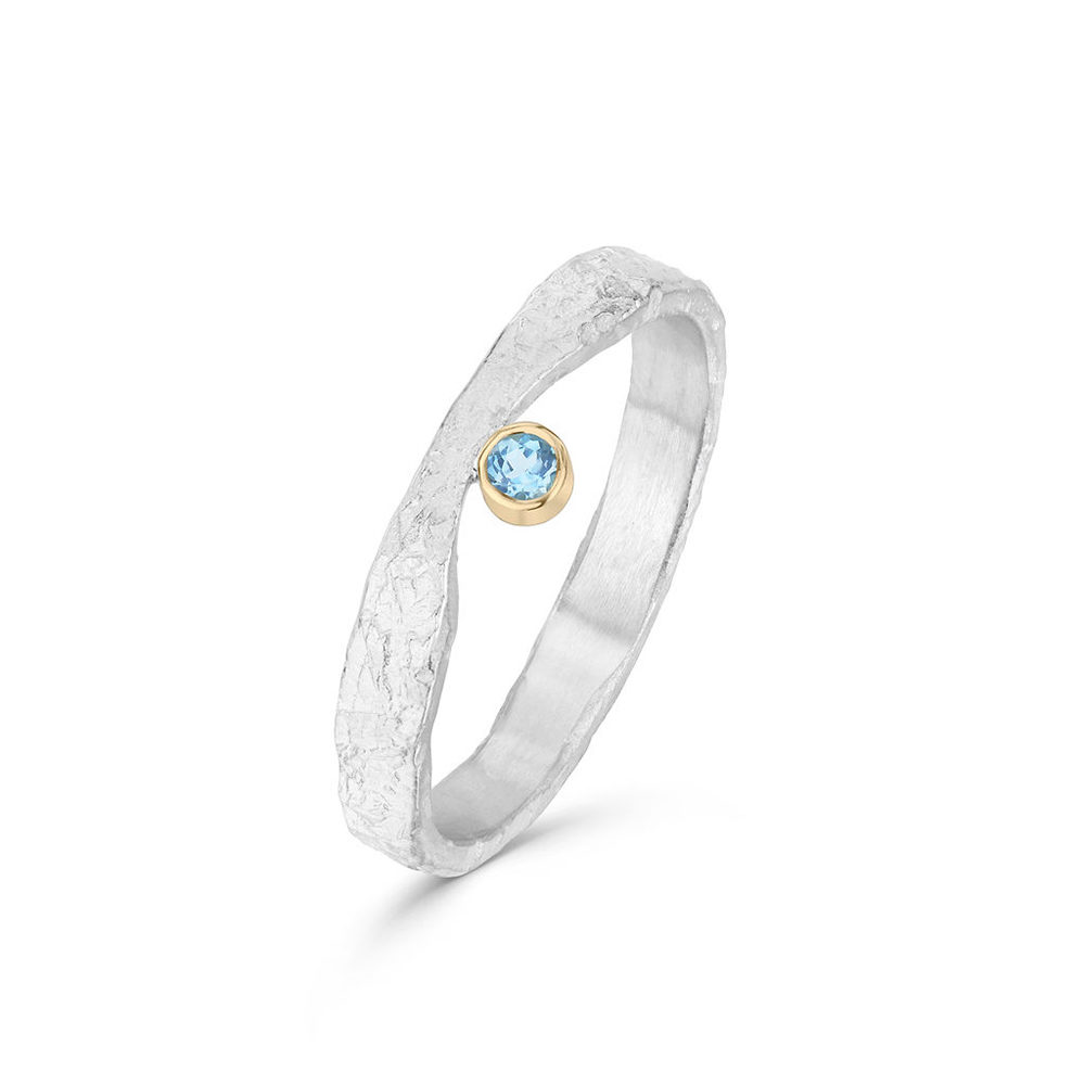 Gemstone Rise Ring Aquamarine