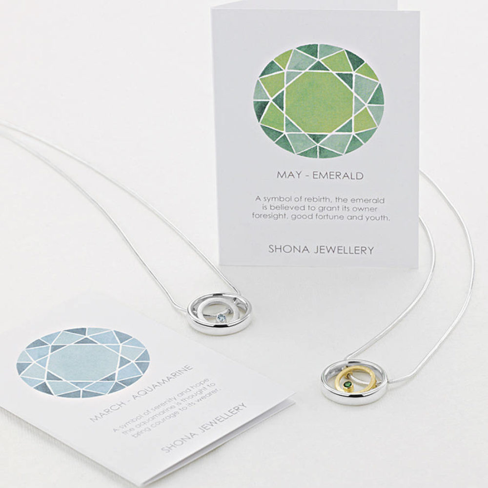 Original Sapphire Halo Pendant 2