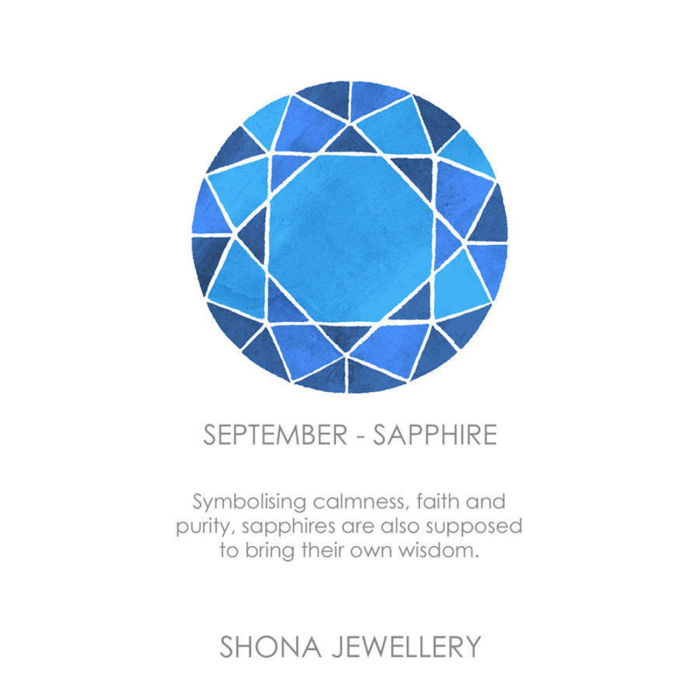 Original Sapphire Halo Pendant 5