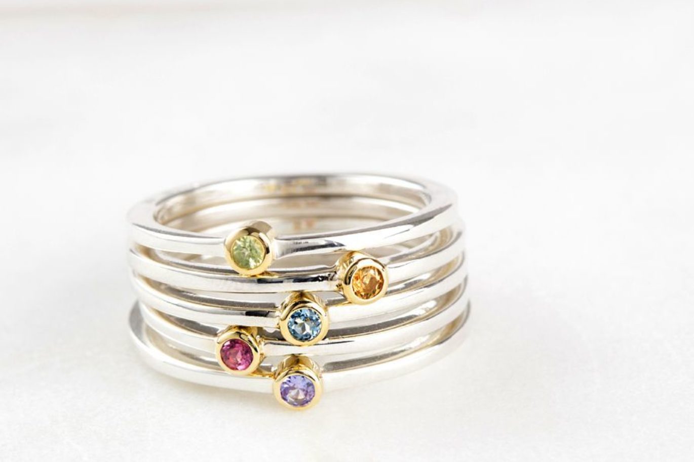 The rise and rise of Stacking Rings - I first made a series of stacking rings as a commission back in 2010 - since then they have became very fashionable.